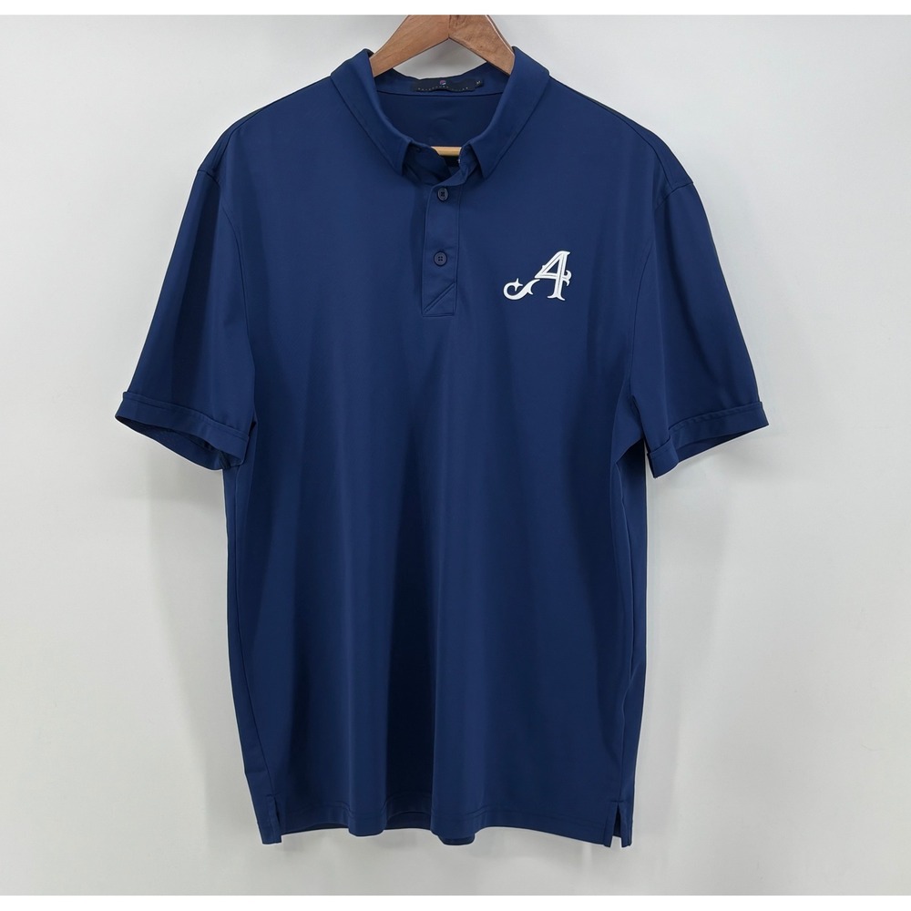 Extracurricular Golf Polo Shirt 4 Aces Men's Medium Navy Blue Performance